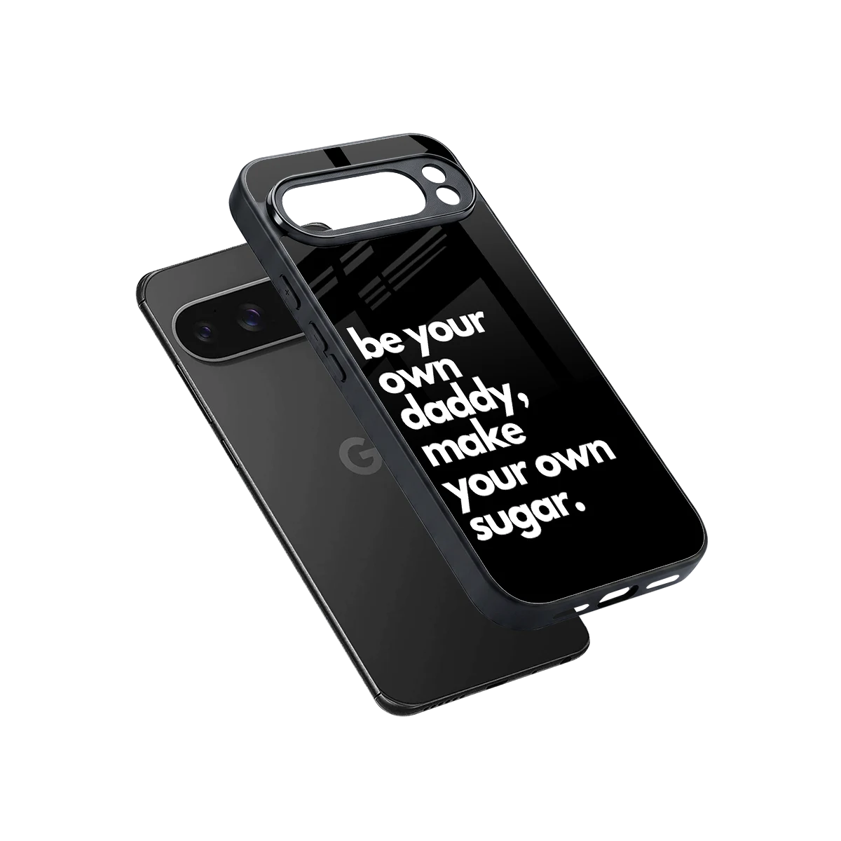 Suger sleek google pixel 10 pro xl cover with tempered glass back and TPU edges
