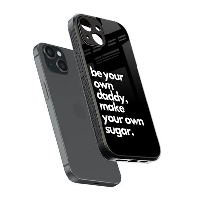 Suger sleek iphone 13 cover with tempered glass back and TPU edges