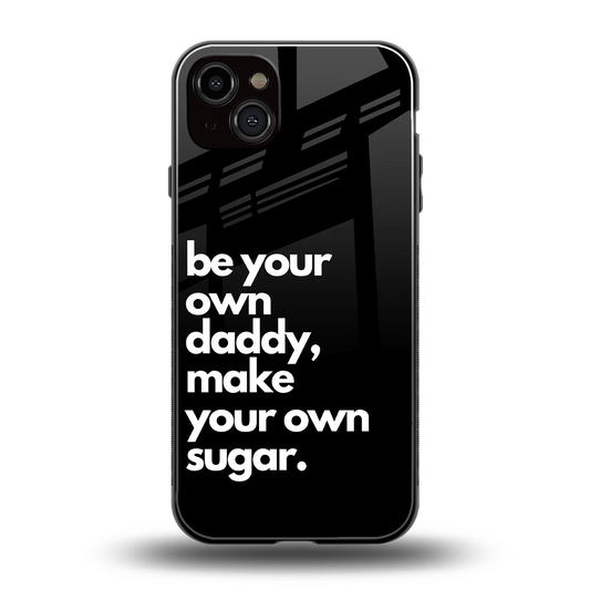 Suger back phone cover | glass case for iphone 14 plus