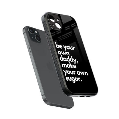 Suger sleek iphone 14 plus cover with tempered glass back and TPU edges