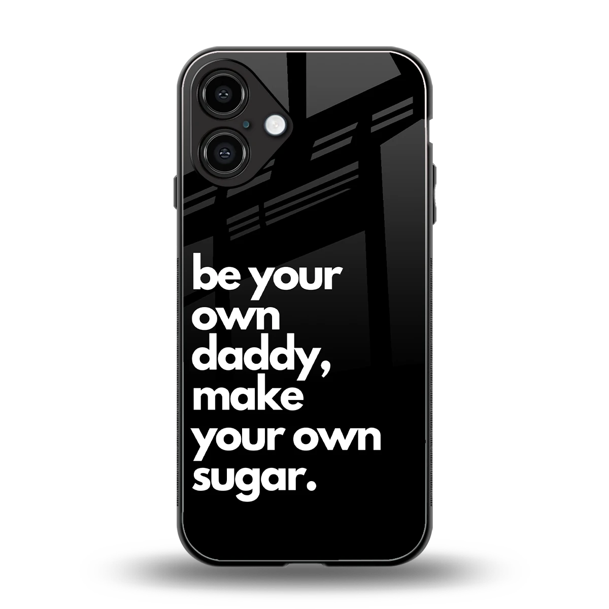 Suger back phone cover | glass case for iphone 16 plus