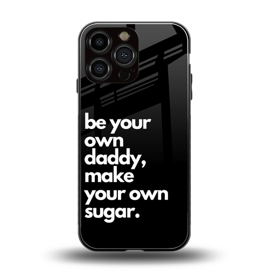 Suger back phone cover | glass case for iphone 16 pro max