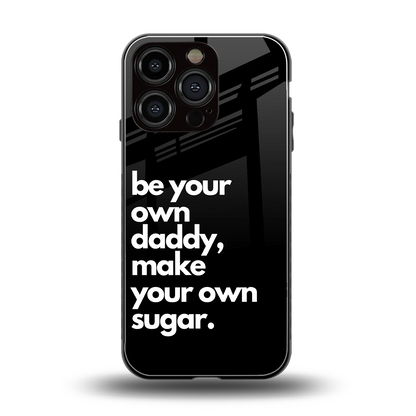 Suger back phone cover | glass case for iphone 16 pro