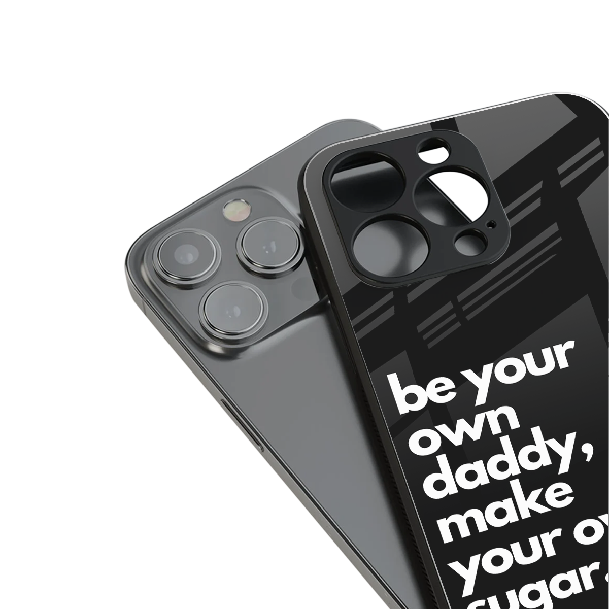 Suger stylish phone case for iPhone 16 | glossy glass and slim fit