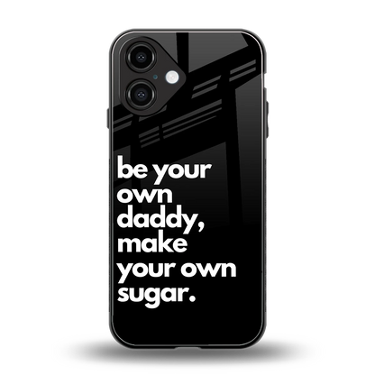 Suger back phone cover | glass case for iphone 16