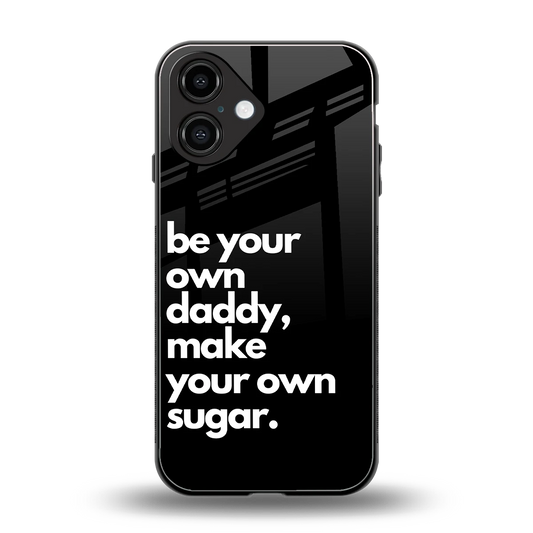 Suger back phone cover | glass case for iphone 16
