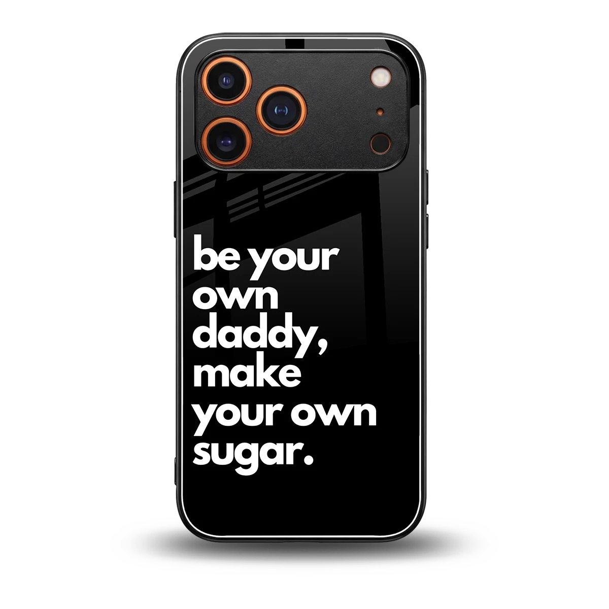 Suger back phone cover | glass case for iphone 17 pro max