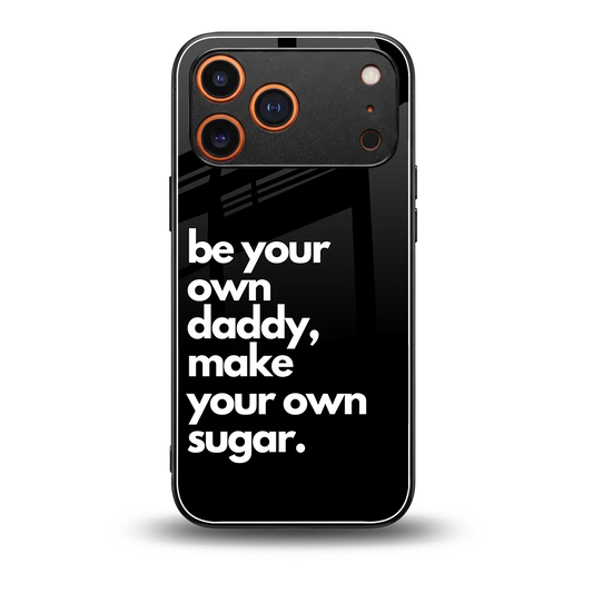 Suger back phone cover | glass case for iphone 17 pro max