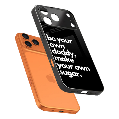 Suger sleek iphone 17 pro max cover with tempered glass back and TPU edges