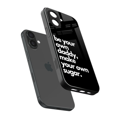 Suger sleek iphone 17 cover with tempered glass back and TPU edges