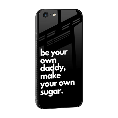 Suger sleek iphone 6s plus cover with tempered glass back and TPU edges