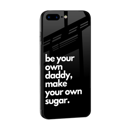 Suger sleek iphone 8 plus cover with tempered glass back and TPU edges