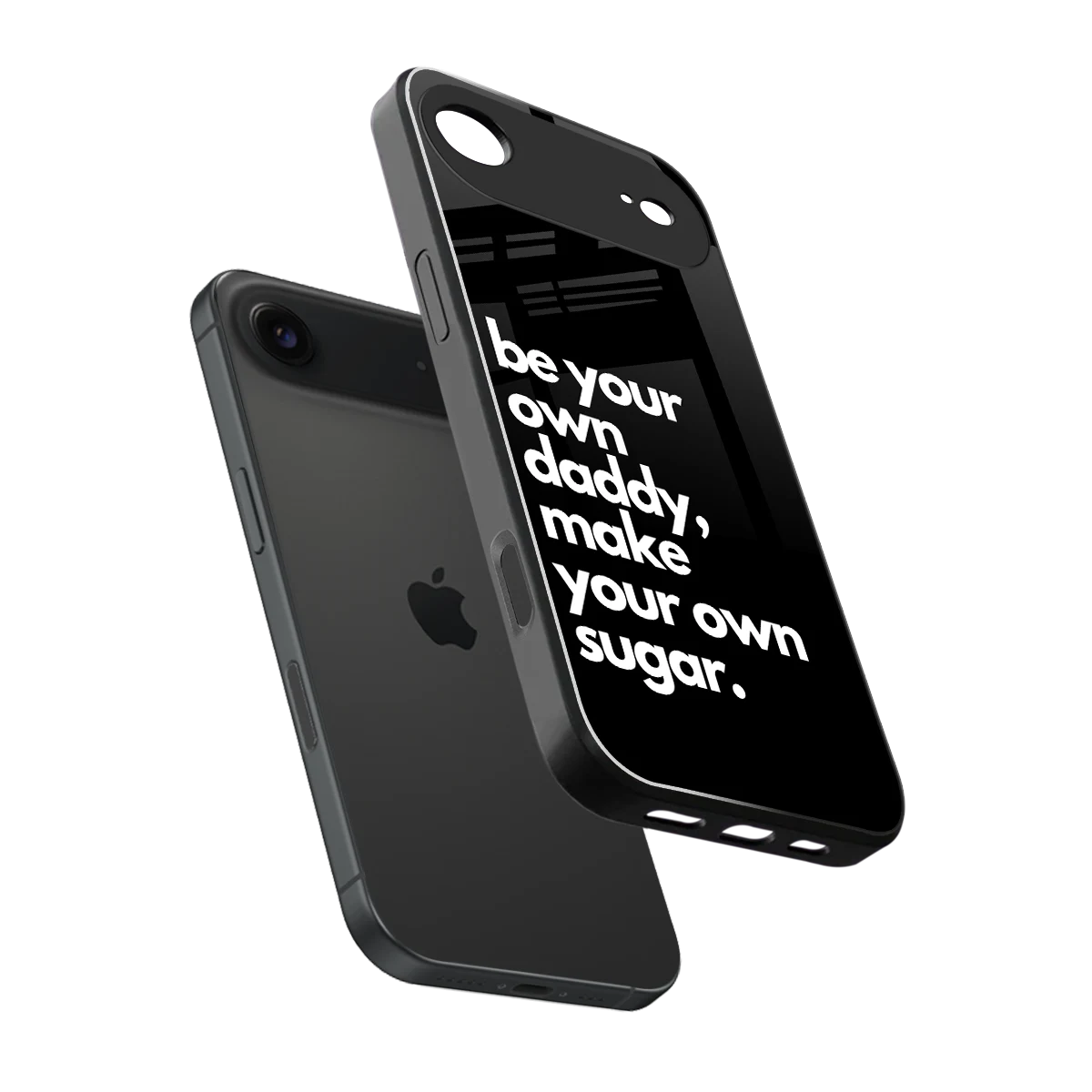 Suger sleek iphone air cover with tempered glass back and TPU edges