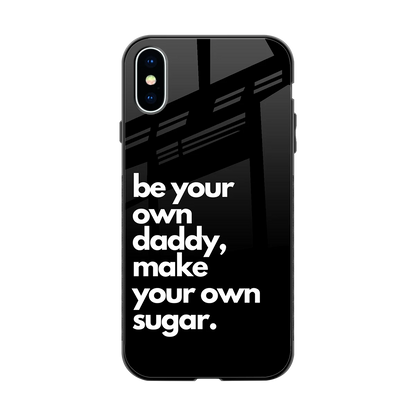 Suger back phone cover | glass case for iphone x