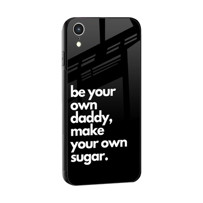 Suger sleek iphone xr cover with tempered glass back and TPU edges