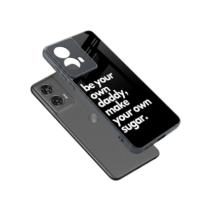 Suger sleek motorola edge 50 fusion cover with tempered glass back and TPU edges