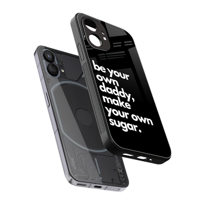 Suger sleek nothing phone 1 cover with tempered glass back and TPU edges