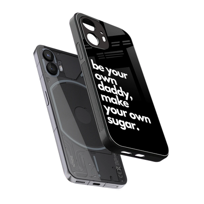 Suger sleek nothing phone 2 cover with tempered glass back and TPU edges