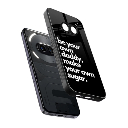 Suger sleek nothing phone 2a cover with tempered glass back and TPU edges