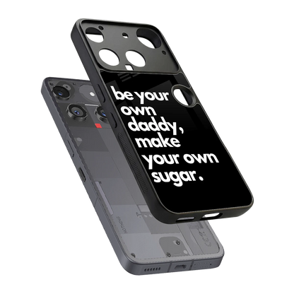 Suger sleek nothing phone 3 cover with tempered glass back and TPU edges
