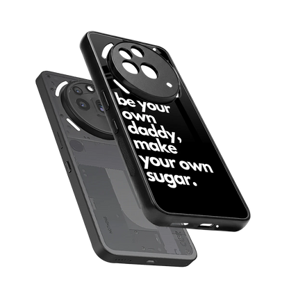 Suger sleek nothing phone 3a pro cover with tempered glass back and TPU edges