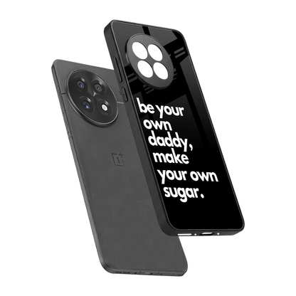 Suger sleek oneplus 13r cover with tempered glass back and TPU edges