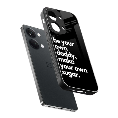 Suger sleek oneplus nord 3 cover with tempered glass back and TPU edges