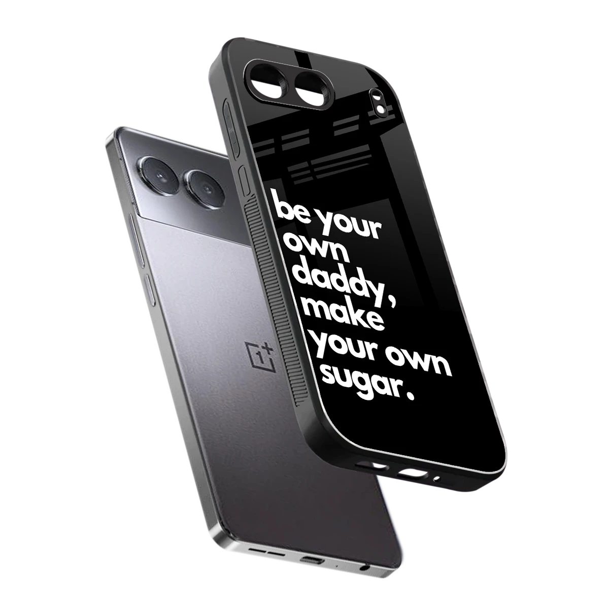 Suger sleek oneplus nord 4 cover with tempered glass back and TPU edges