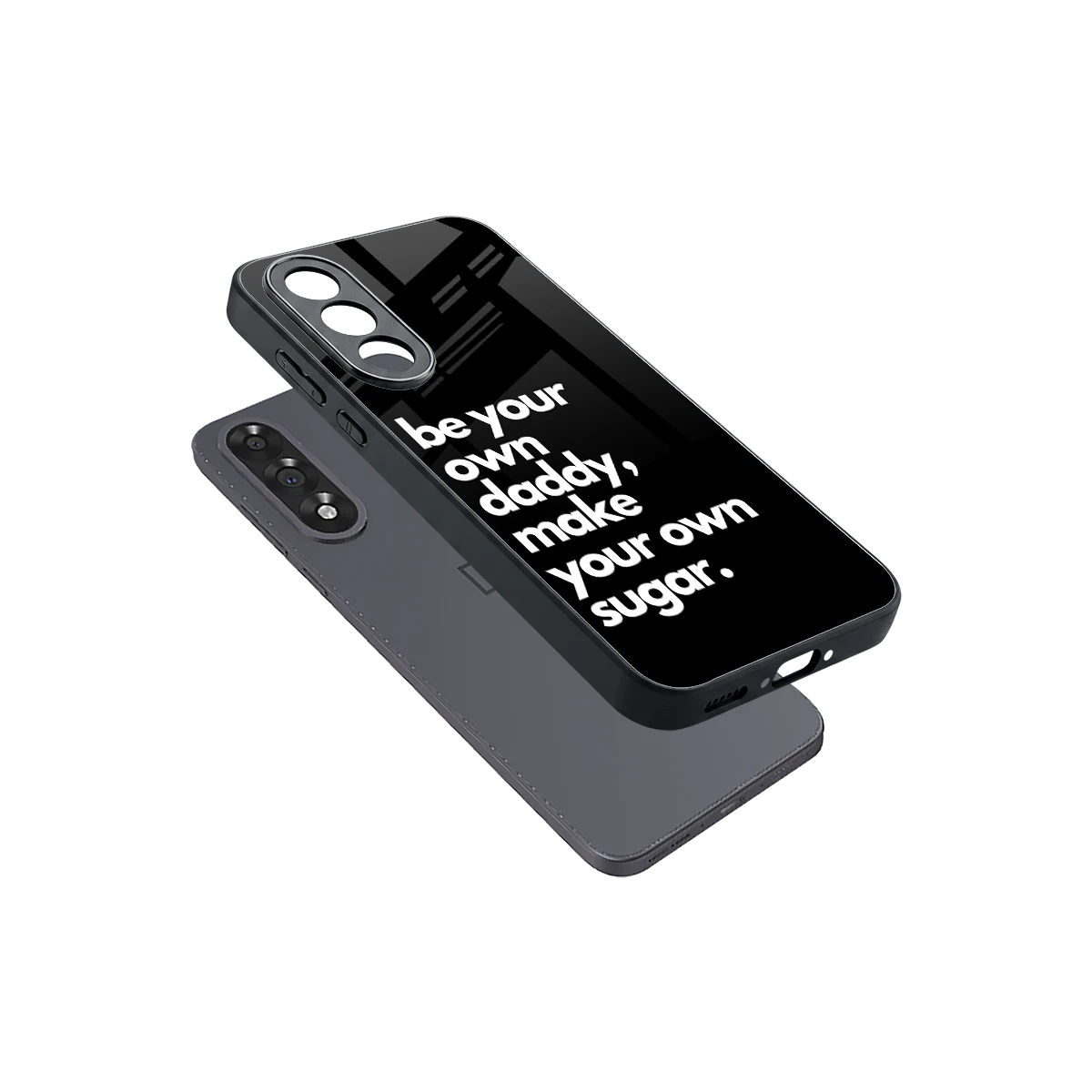 Suger sleek oneplus nord 5 cover with tempered glass back and TPU edges