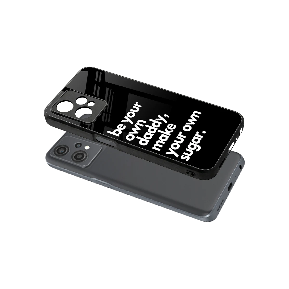 Suger sleek oneplus nord ce 2 lite cover with tempered glass back and TPU edges