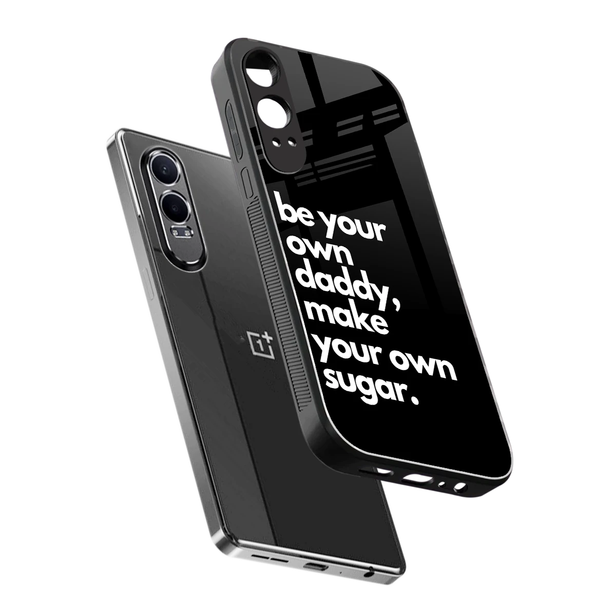Suger sleek oneplus nord ce 4 lite cover with tempered glass back and TPU edges