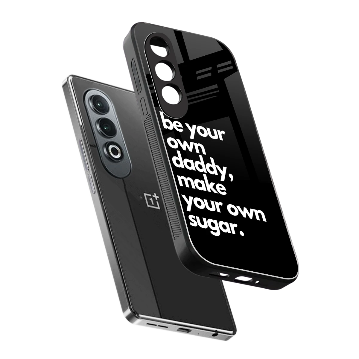 Suger sleek oneplus nord ce 4 cover with tempered glass back and TPU edges