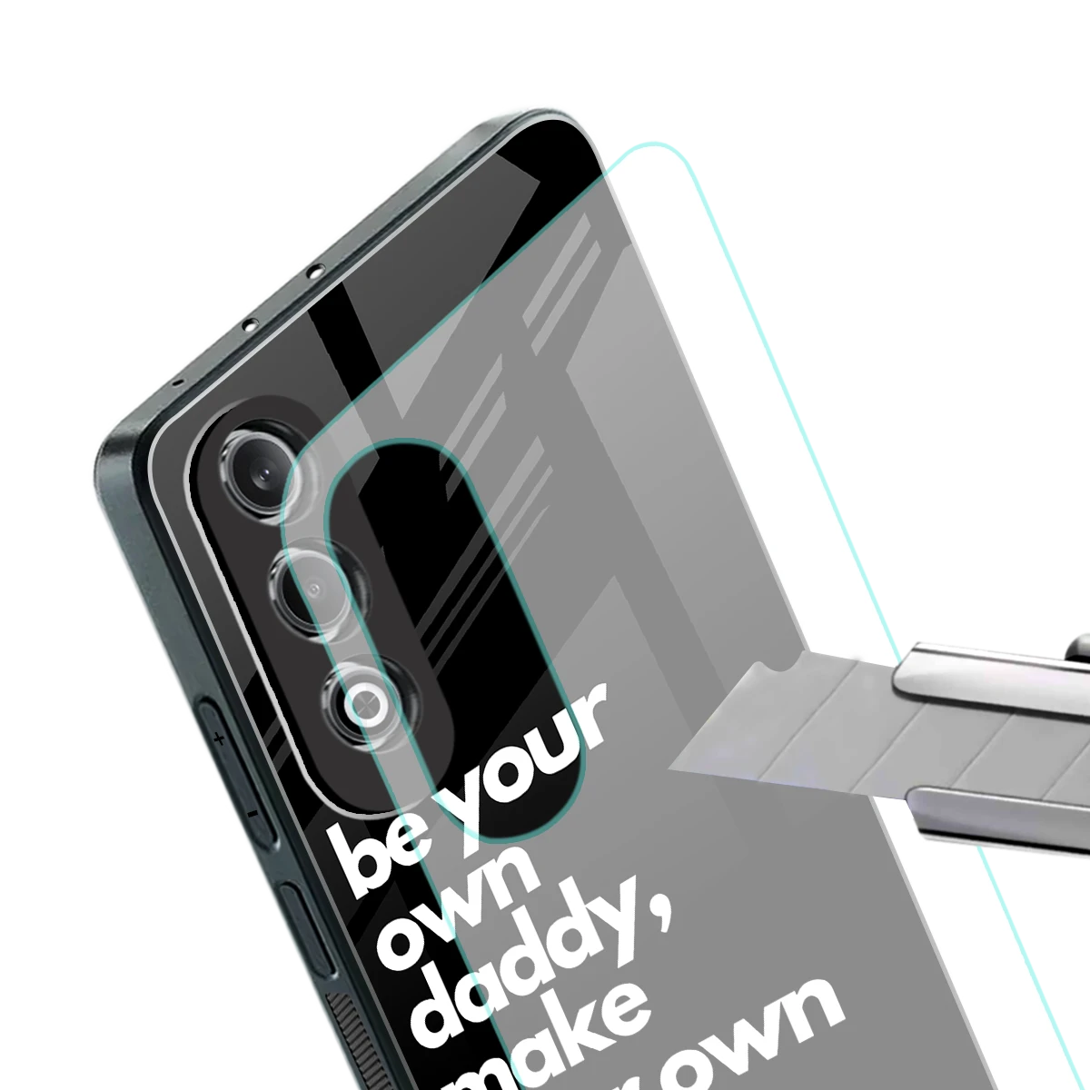 Suger stylish phone case for oneplus nord ce 4 | glossy glass and slim fit