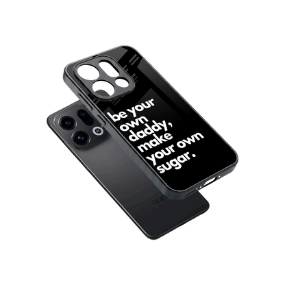 Suger sleek oppo find x9 cover with tempered glass back and TPU edges