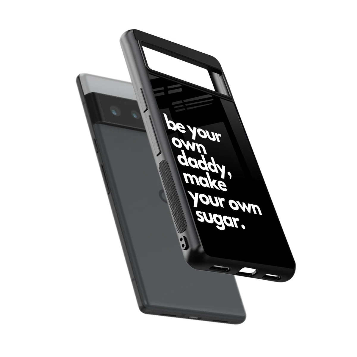 Suger sleek google pixel 6 pro cover with tempered glass back and TPU edges