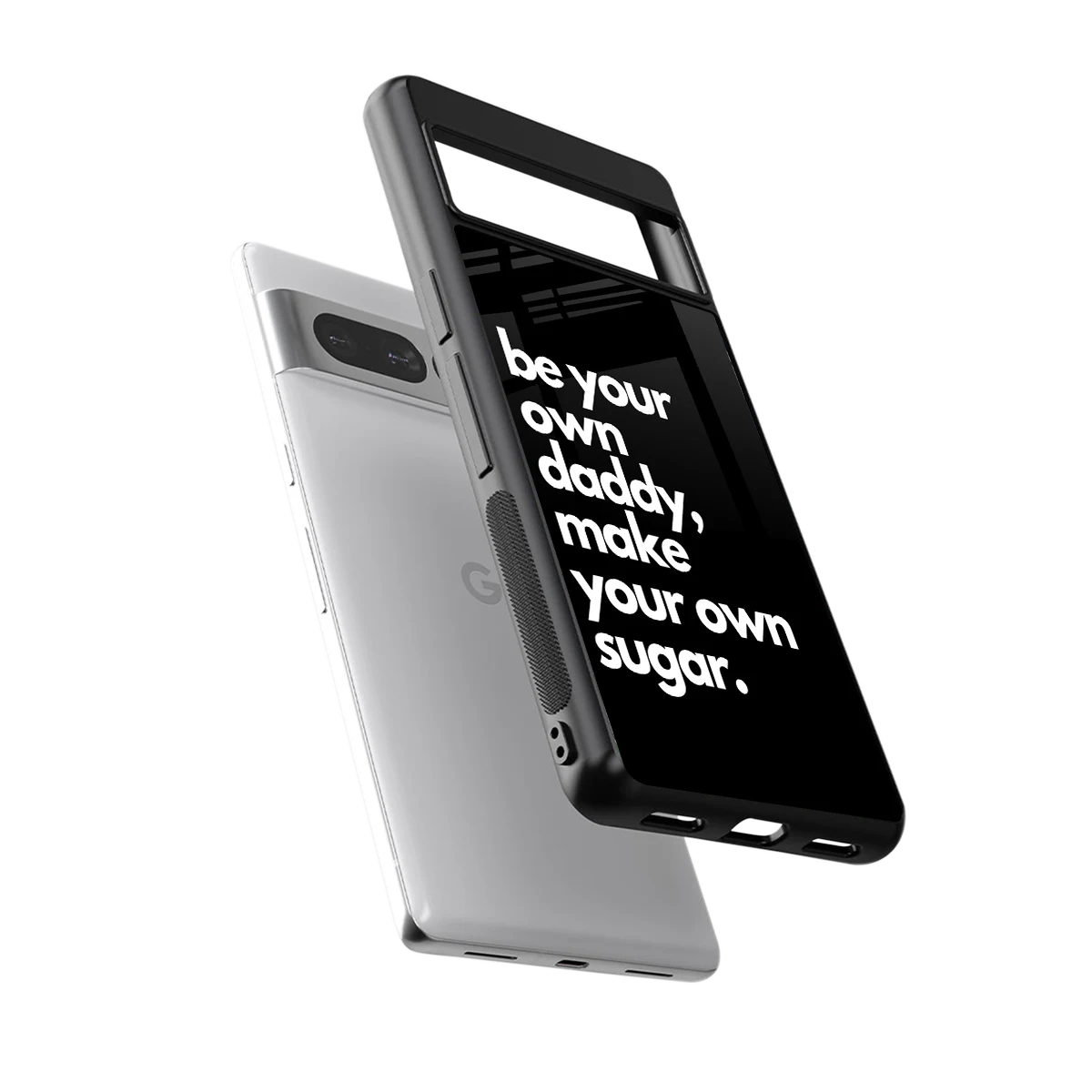 Suger sleek google pixel 7 pro cover with tempered glass back and TPU edges