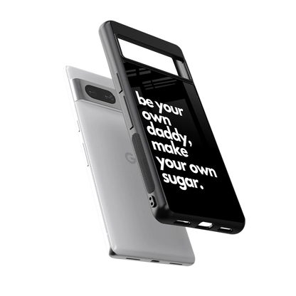 Suger sleek google pixel 7 cover with tempered glass back and TPU edges