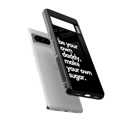 Suger sleek google pixel 8 pro cover with tempered glass back and TPU edges