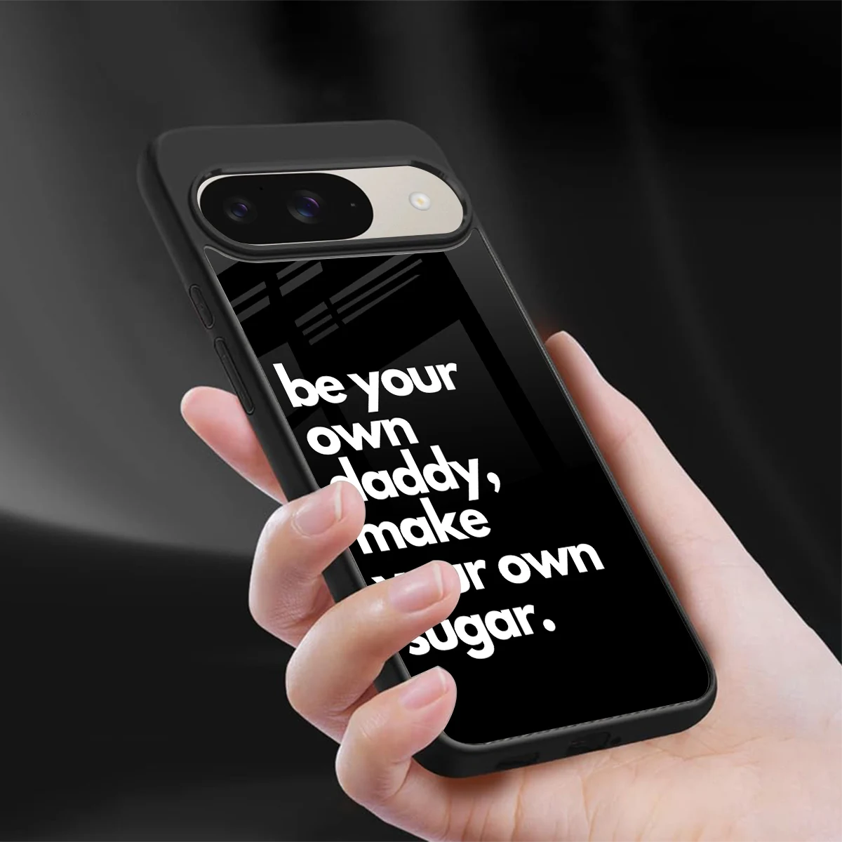 Suger sleek google pixel 9 cover with tempered glass back and TPU edges