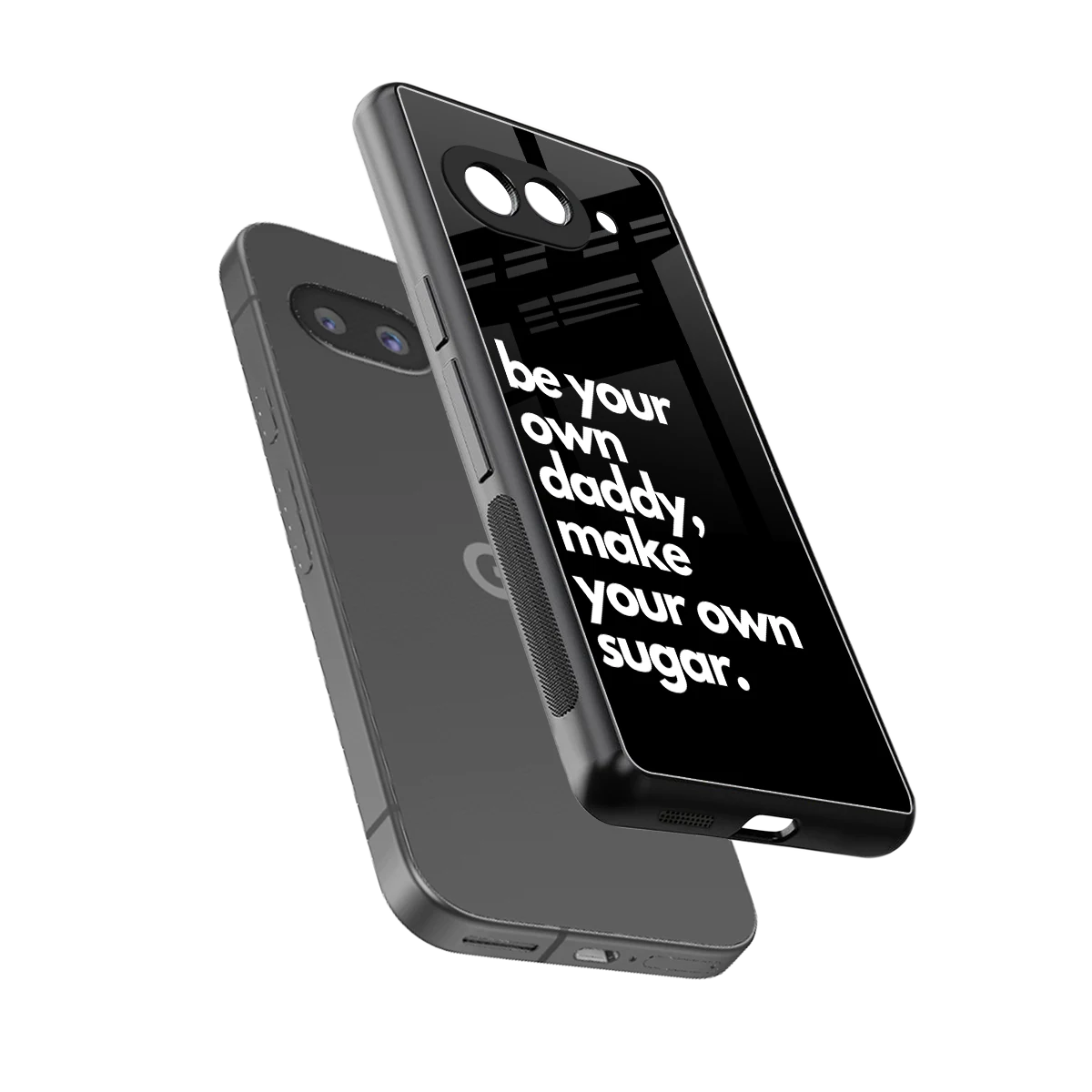 Suger sleek google pixel 10a cover with tempered glass back and TPU edges