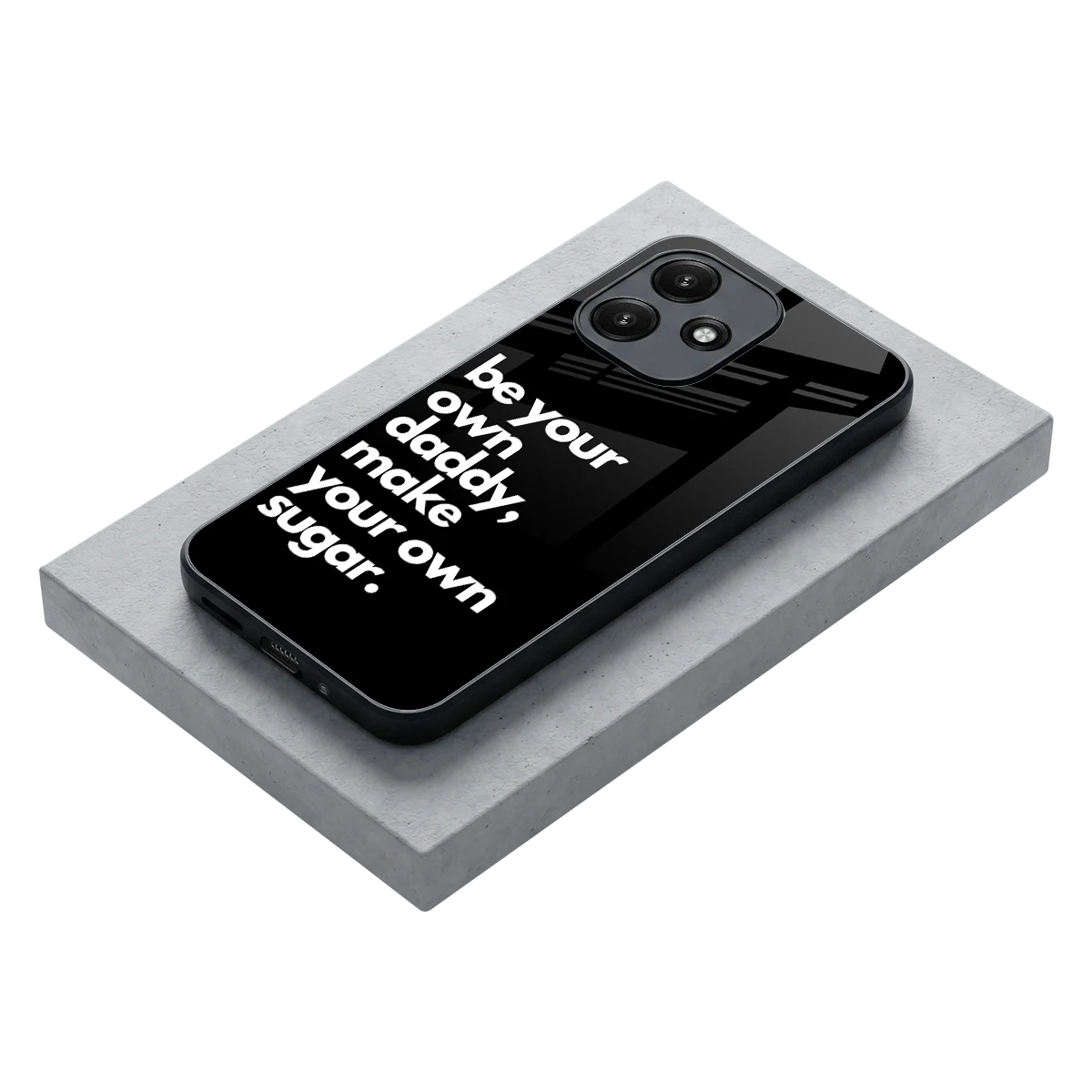 Suger stylish phone case for redmi 12 5g | glossy glass and slim fit