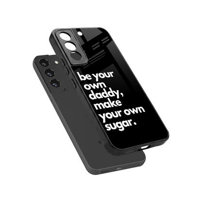 Suger sleek samsung galaxy s22 cover with tempered glass back and TPU edges