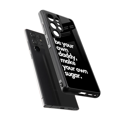Suger sleek samsung galaxy s25 ultra cover with tempered glass back and TPU edges