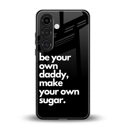 Suger back phone cover | glass case for samsung galaxy s25 plus