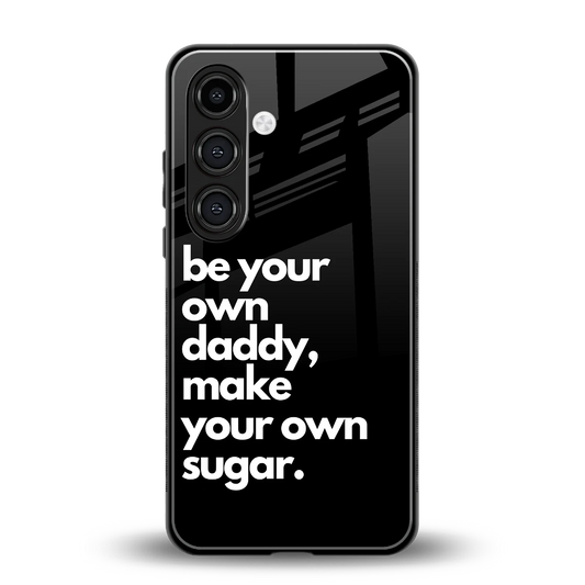 Suger back phone cover | glass case for samsung galaxy s25 plus