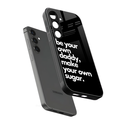 Suger sleek samsung galaxy s25 cover with tempered glass back and TPU edges