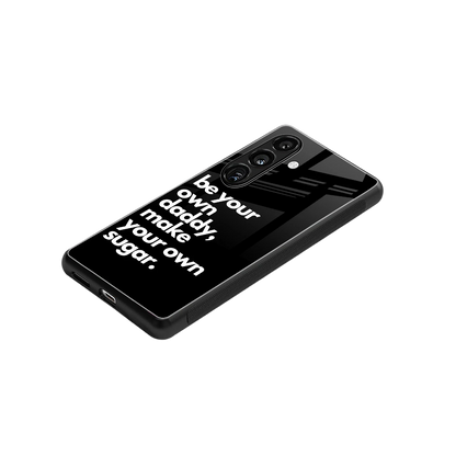 Suger stylish phone case for samsung galaxy s25 | glossy glass and slim fit