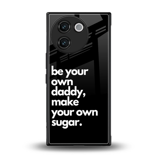 Suger back phone cover | glass case for vivo v30e