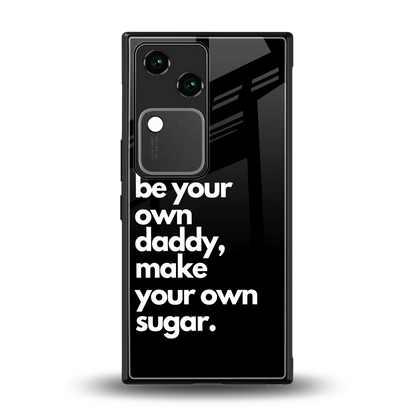 Suger back phone cover | glass case for vivo v30