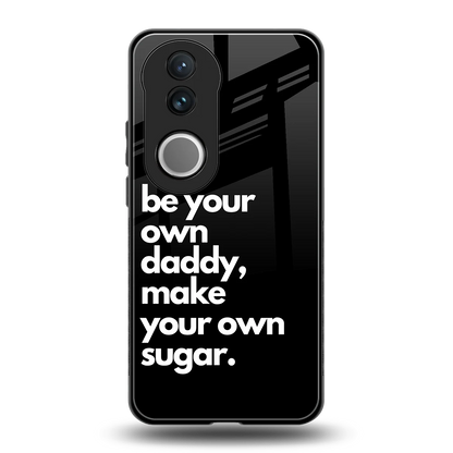 Suger back phone cover | glass case for vivo v50